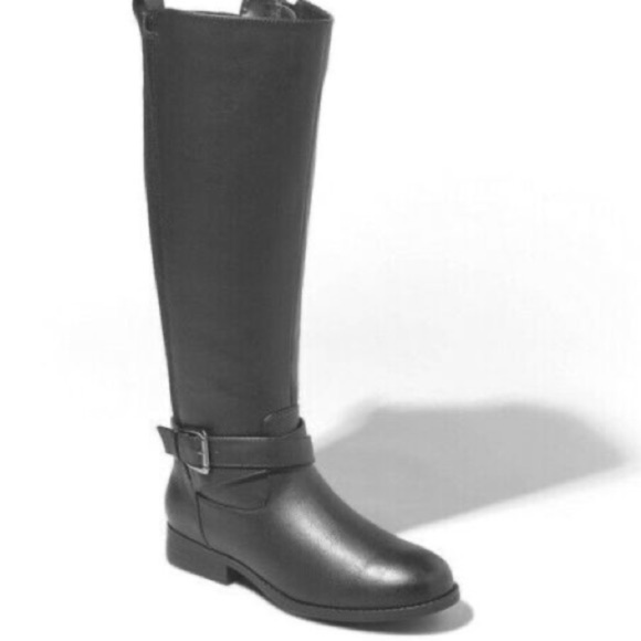 A New Day Faux Leather Boots - Picture 1 of 10